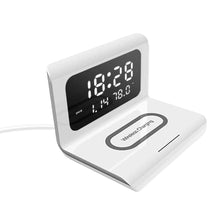 2-in-1 Wireless Charger Docking Station and Digital Alarm Clock