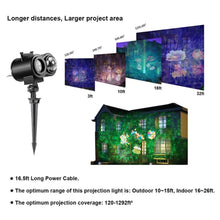 2 in 1 Christmas Holiday Projector Lights with Ocean wave Light 16 Film options