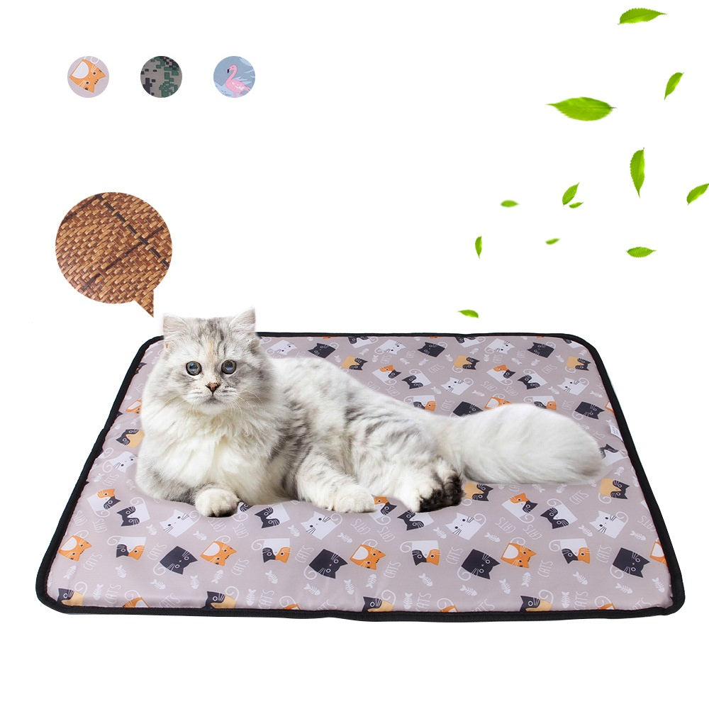 Double Sided Rattan Pet Cooling Mat