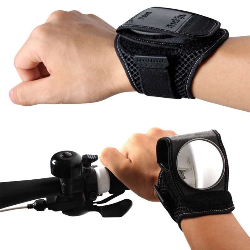 Wide Angle Cycling Bike Rear View Mirror Wristband