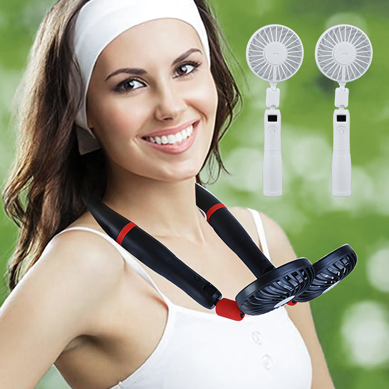 Removable Neck Hanging Design Hand Free Mini Fan