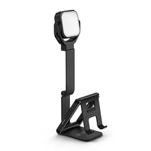 2-In-1 Foldable Desktop Phone Holder with Fill Light