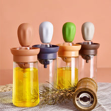 Portable Oil Sauce Bottle with Silicone Brush