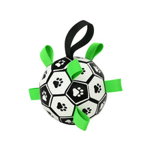 Interactive Training Dog Football Toy with Grab Tabs
