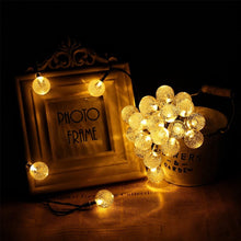 20/50 LED Solar Powered Outdoor Glass Ball Lamp_2
