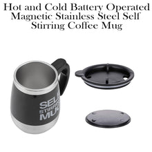 Hot and Cold Battery Operated Magnetic Stainless Steel Self Stirring Mug for Coffee, Tea and Juice_3