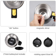Hot and Cold Battery Operated Magnetic Stainless Steel Self Stirring Mug for Coffee, Tea and Juice_12