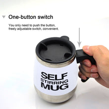 Hot and Cold Battery Operated Magnetic Stainless Steel Self Stirring Mug for Coffee, Tea and Juice_15