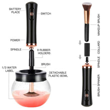 Battery Operated Electric Makeup Brush Cleaner Automatic Brush Washer and Dryer_13