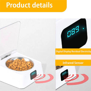 Infrared Sensor Automatic Cat and Dog Feeder Pet Food Bowl-USB Charging_7