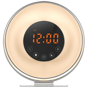 New Touch Wake-up Alarm Clock Touch Sensitive LED Light Simulation Digital Clock_0