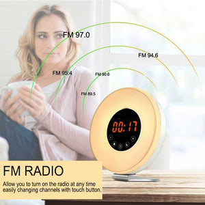 New Touch Wake-up Alarm Clock Touch Sensitive LED Light Simulation Digital Clock_7