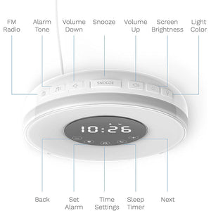 New Touch Wake-up Alarm Clock Touch Sensitive LED Light Simulation Digital Clock_3