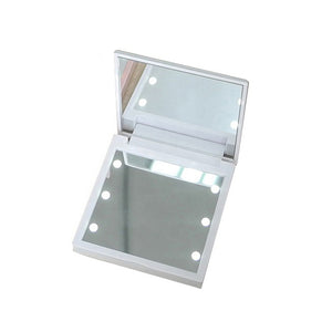 6 Built-in LED Mini Compact Handheld Folding Pocket Makeup Mirror_3