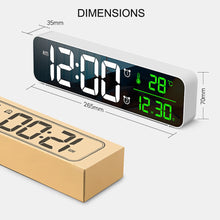 USB Plugged-in Luminous Large Screen LED Digital Electronic Display Alarm Clock_12