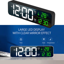 USB Plugged-in Luminous Large Screen LED Digital Electronic Display Alarm Clock_13
