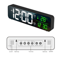 USB Plugged-in Luminous Large Screen LED Digital Electronic Display Alarm Clock_14
