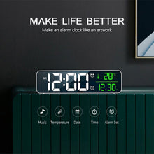USB Plugged-in Luminous Large Screen LED Digital Electronic Display Alarm Clock_3