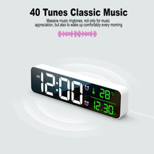 USB Plugged-in Luminous Large Screen LED Digital Electronic Display Alarm Clock_7