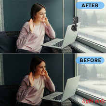 USB Rechargeable Strong Suction Video Conference LED Dimmable Fill Light_10