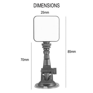 USB Rechargeable Strong Suction Video Conference LED Dimmable Fill Light_11