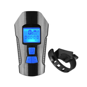 3-in-1 USB Rechargeable Bicycle Speedometer LED Front Light_2