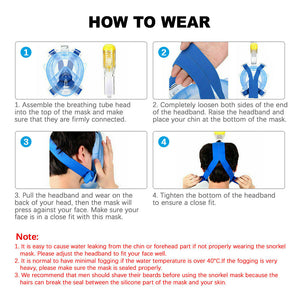 Full Face Dry Diving Mask Adult Silicone Snorkeling Suit_10