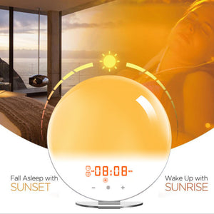 Creative Digital Alarm Clock Sunset and Sunlight Simulator Clock_11
