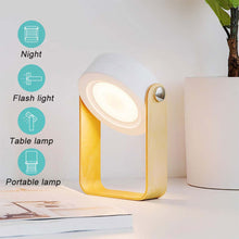 USB Rechargeable LED Retractable Folding Lamp Portable Wooden Night Light_7