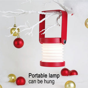 USB Rechargeable LED Retractable Folding Lamp Portable Wooden Night Light_8