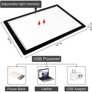 A4 Tracing Light Pad Magnetic Drawing Board Tracing Fill Light_3