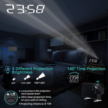 Projector FM Radio LED Display Alarm Clock_2