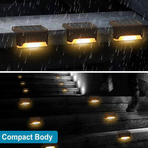 Solar Powered LED Lights for Step and Stairs Railing_8
