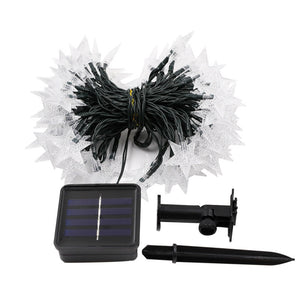 Solar-Powered LED 5-point Star String Lights Outdoor Decorative Lights_1
