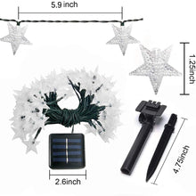 Solar-Powered LED 5-point Star String Lights Outdoor Decorative Lights_22