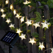 Solar-Powered LED 5-point Star String Lights Outdoor Decorative Lights_24
