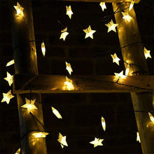 Solar-Powered LED 5-point Star String Lights Outdoor Decorative Lights_26