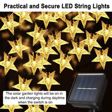 Solar-Powered LED 5-point Star String Lights Outdoor Decorative Lights_11