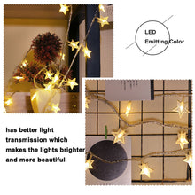 Solar-Powered LED 5-point Star String Lights Outdoor Decorative Lights_17