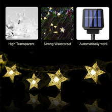 Solar-Powered LED 5-point Star String Lights Outdoor Decorative Lights_18