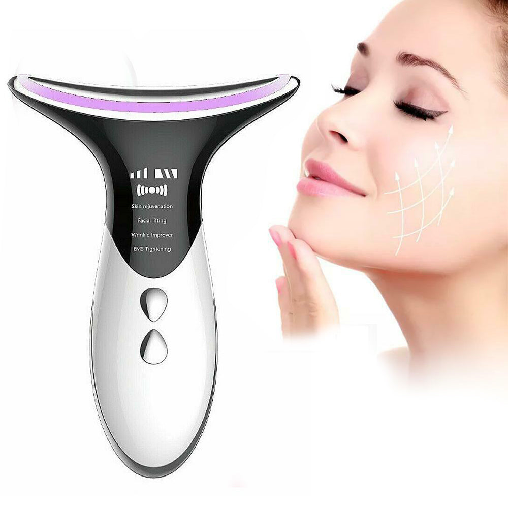 Skin Rejuvenation Home EMS LED Photon Therapy Neck Massager_0