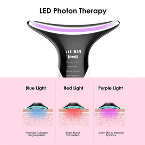 Skin Rejuvenation Home EMS LED Photon Therapy Neck Massager_12