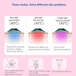 Skin Rejuvenation Home EMS LED Photon Therapy Neck Massager_1