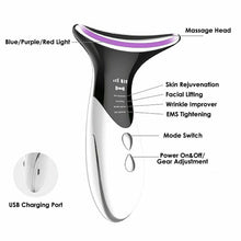 Skin Rejuvenation Home EMS LED Photon Therapy Neck Massager_3