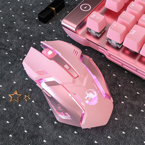 6 Keys Ergonomic Wireless USB Rechargeable Gaming Mouse with Backlight_2