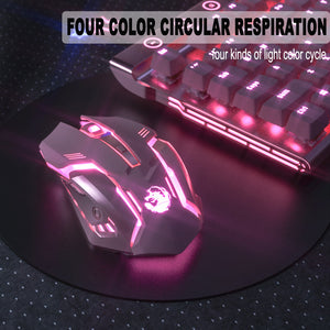 6 Keys Ergonomic Wireless USB Rechargeable Gaming Mouse with Backlight_7