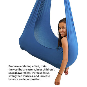 Kids Therapy Swing Yoga Cuddle Sensory Hanging Elastic Hammock_12