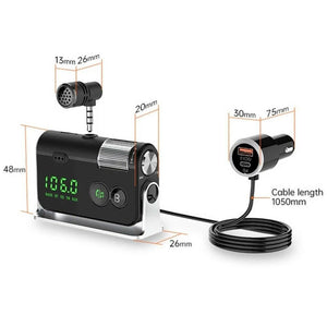 QC3.0 Car Charger Mp3 Player Handsfree FM Transmitter_6