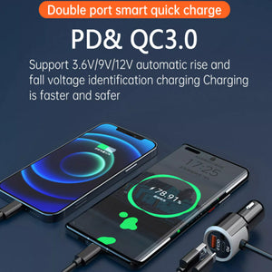 QC3.0 Car Charger Mp3 Player Handsfree FM Transmitter_7