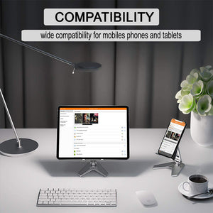 Metal Foldable Tablet Tabletop Vertical Stand with Adjustable Angle_5